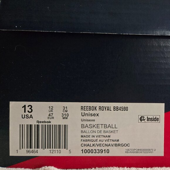 Reebok Royal BB4590 Retro Leather High-Top BBall Court Trainer IF4800 Navy/Ochre main image 11